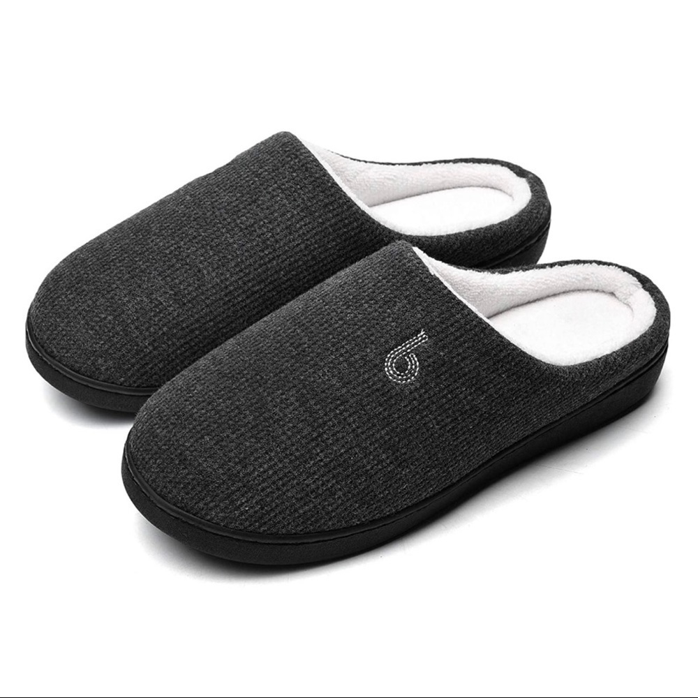 New Women’s Memory Foam House Slippers Gray​